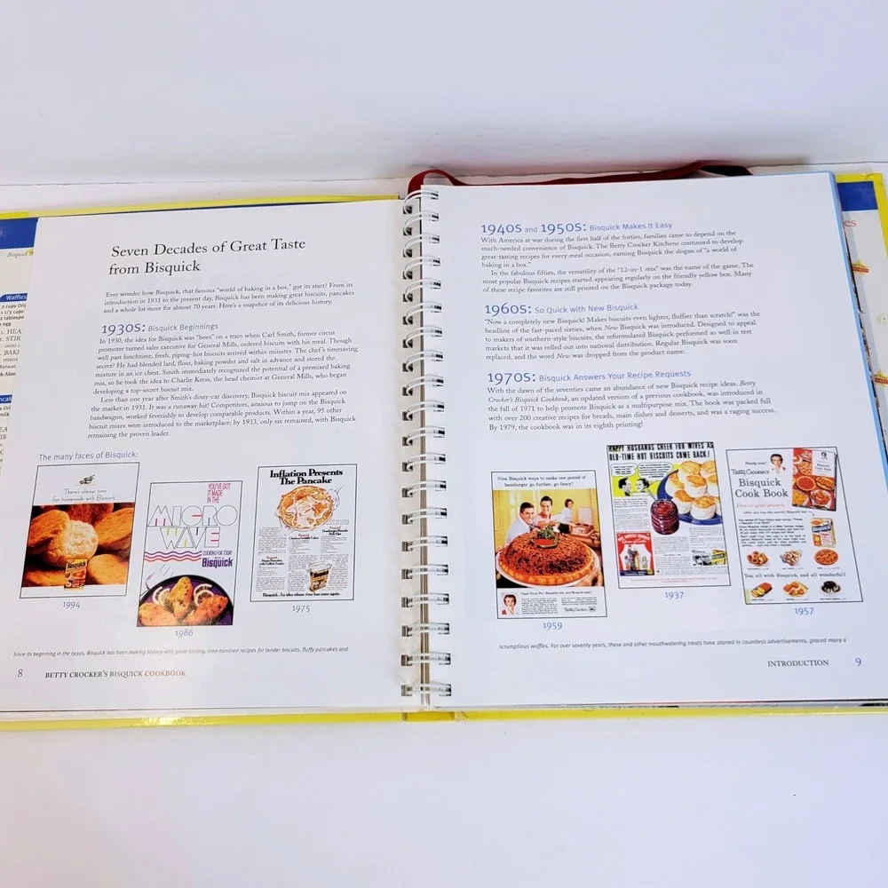 Betty Crocker Bisquick Cookbook Hardback Spiral Bound Recipes Book 2000's Era